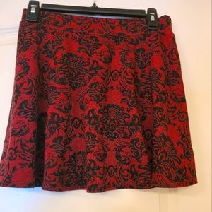 Joe B red and black floral skirt - XL
